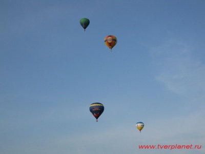 Воздушные шары на фестивале воздухоплавания