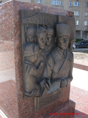 Пилон памятника "Город воинской славы" в Твери