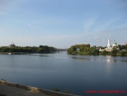 Город Тверь. Место впадения Тверцы в Волгу