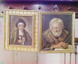 Портрет инокини Марфы, матери Царя Михаила Федоровича и Портрет Сердюкова. Фото - 1910 год